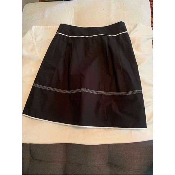 Talbots Black Cotton lined Skirt - Picture 3 of 8